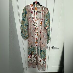 Anthropologie: Floral Kimono Duster